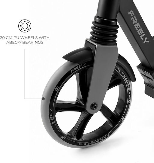 Kinderkraft Kids Scooter Foldable Freely 2-Wheel For 5+ Years Black