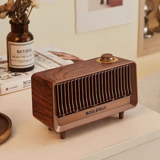 Old Street Audio AS25 Bluetooth Speaker 5W with Radio and Battery Life up to 6 hours coffee