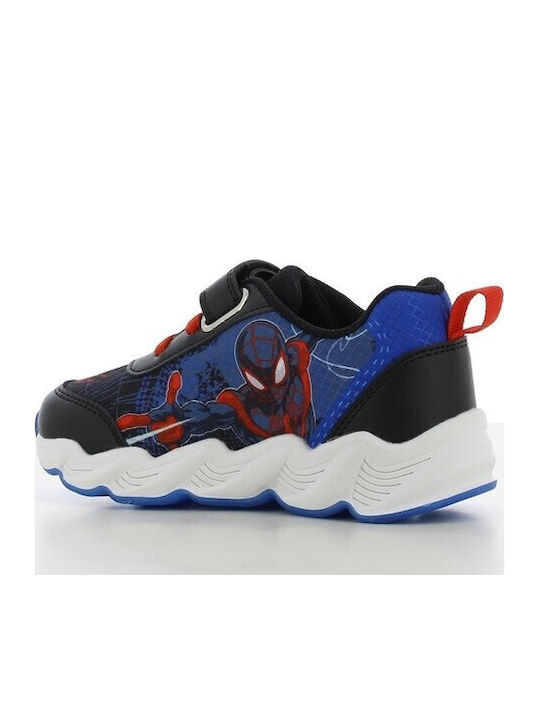 Kids Sneakers with Scratch & Lights Black
