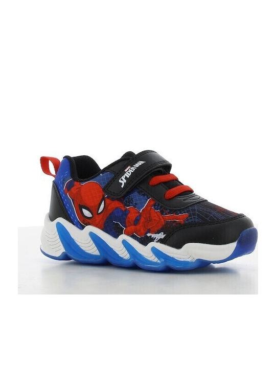 Kids Sneakers with Scratch & Lights Black
