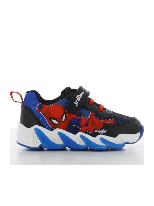 Kids Sneakers with Scratch & Lights Black