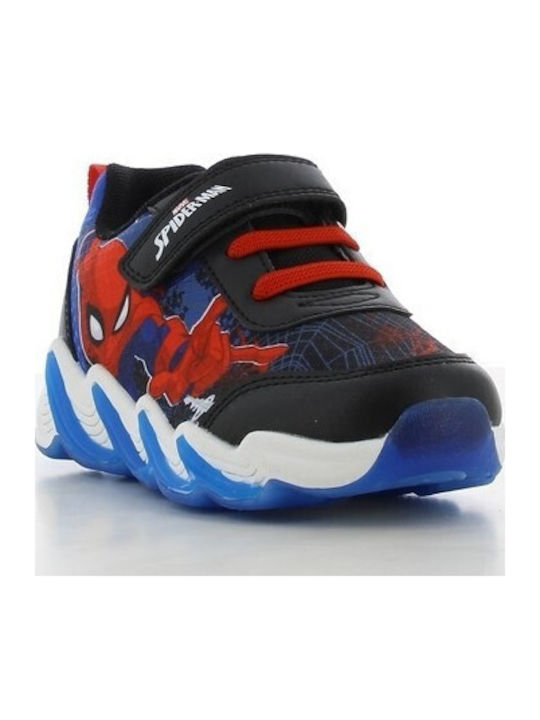 Kids Sneakers with Scratch & Lights Black