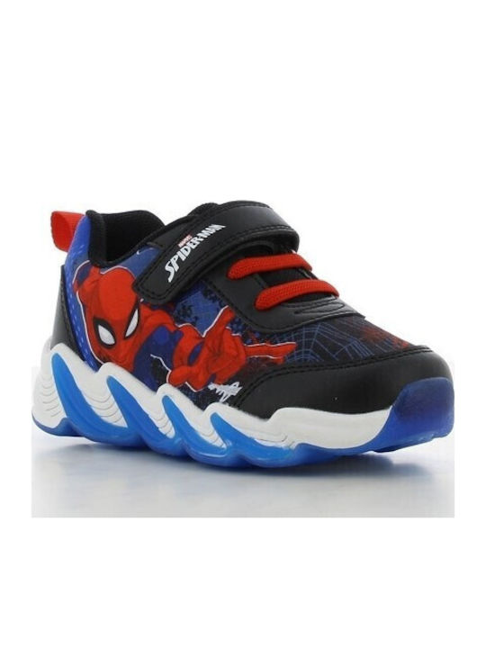 Kids Sneakers with Scratch & Lights Black