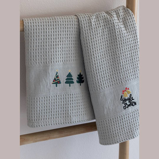 Palamaiki Nora Handtuch aus 100% Baumwolle in Weiß Farbe 50x70cm 2Stück