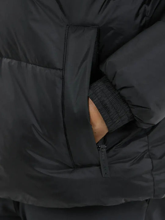 Damen Puffer Jacke für Winter Black