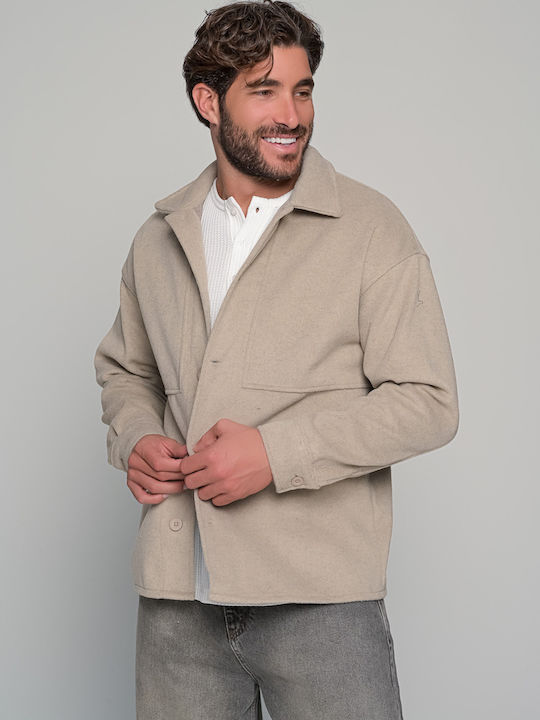 Herren Jacke Beige