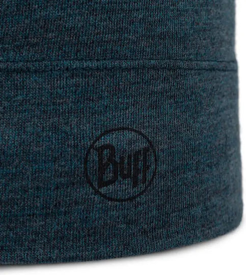 Merino Beanie Unisex Σκούφος Πλεκτός σε Πράσινο χρώμα
