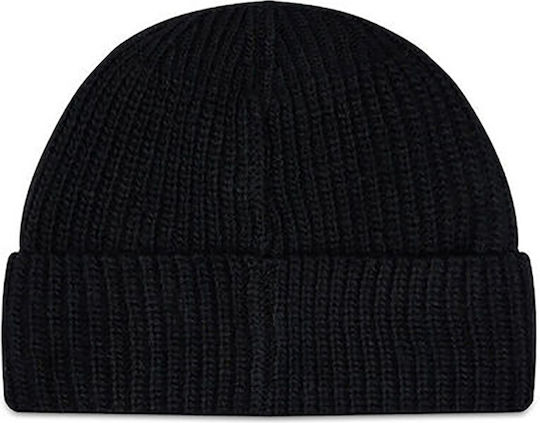 Beanie Unisex Beanie with Rib Knit in Black color