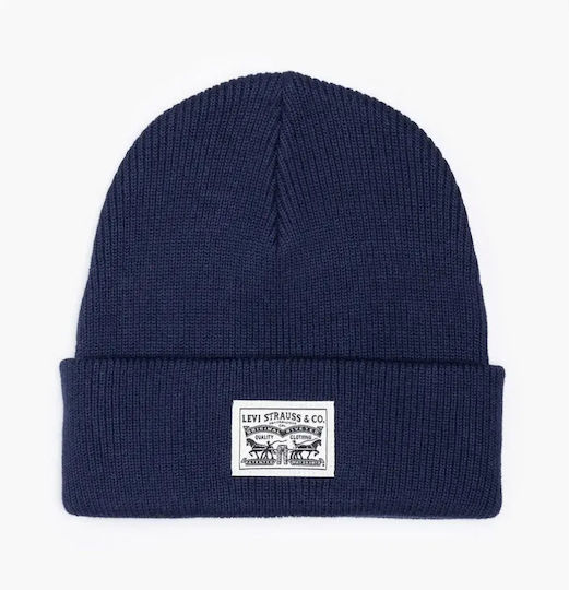 Beanie Unisex Beanie Gestrickt in Blau Farbe