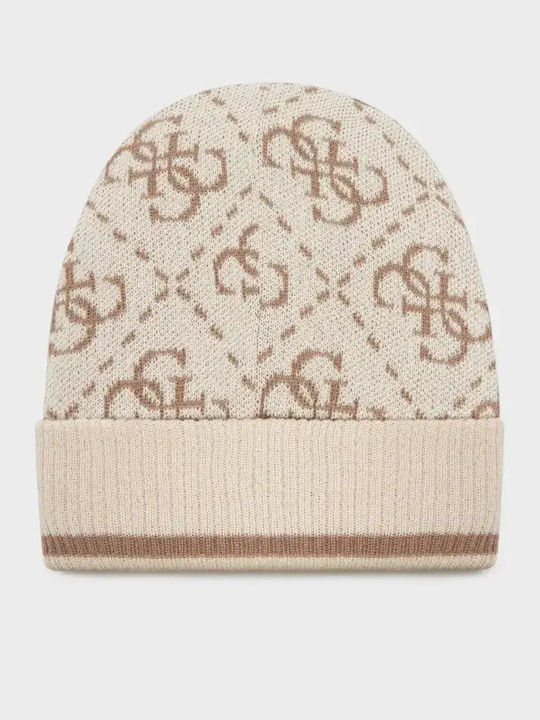Beanie Beanie Knitted in Beige color