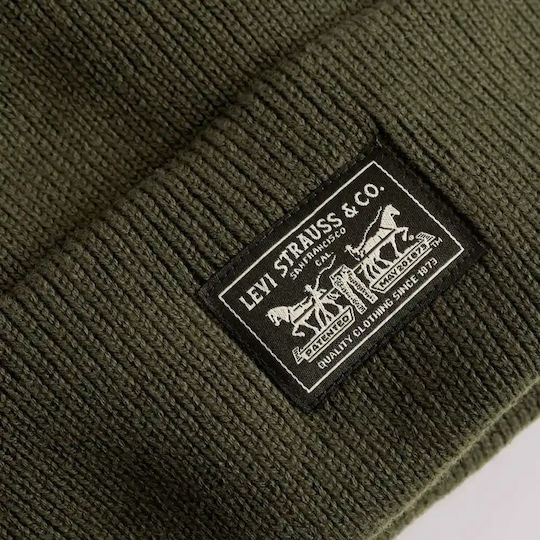 Beanie Unisex Beanie Gestrickt in Grün Farbe
