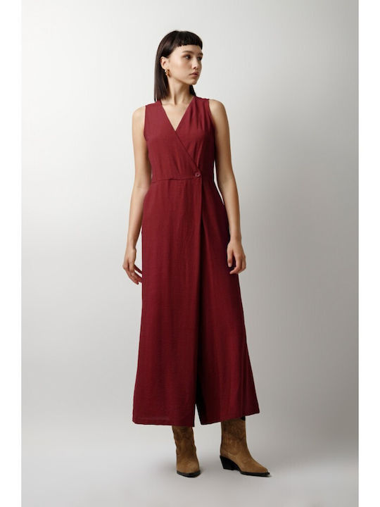Women's Sleeveless One-piece Suit Orange