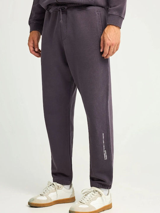 Sweatpants with Elastic Purple