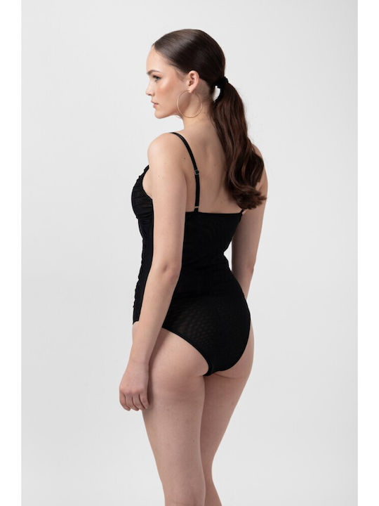 Blouse Bodysuit Tulle Black