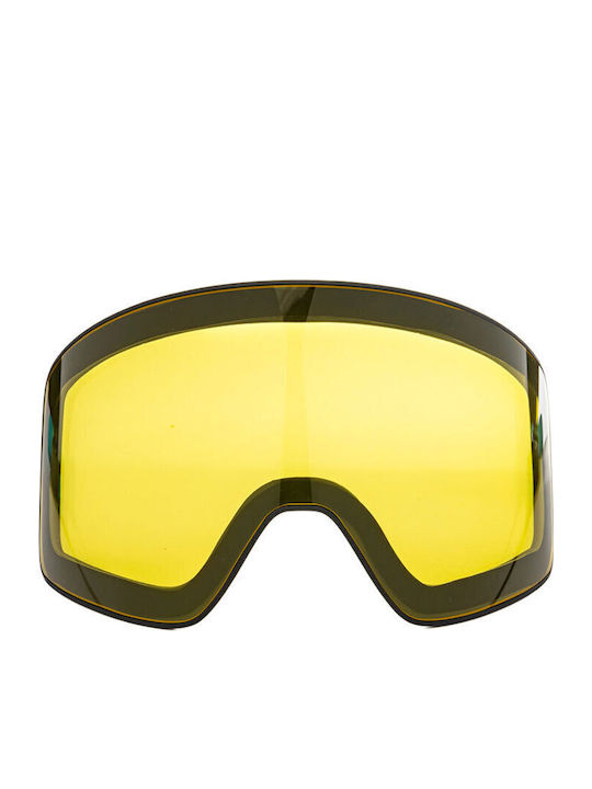 Horsefeathers Ski- und Snowboardbrille für Erwachsene in Weiß mit rosafarbenem Spiegelfilter