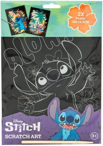 Canenco Disney Stitch Artă de zgâriat Stitch 26x19.5cm 2 Bucăți St23346v
