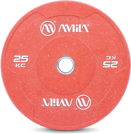 AMILA Olympic Type Metal Strength Training Plate 1 x 25kg Φ50mm With Handles