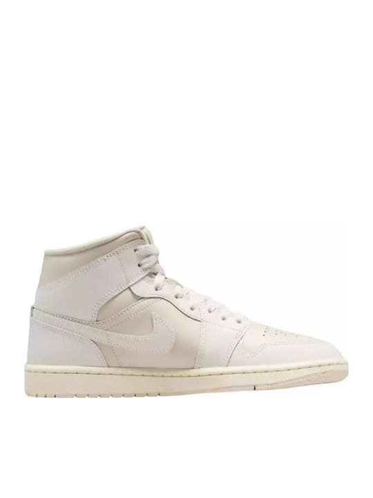 Air  1 Mid Дамски Ботуши Бял