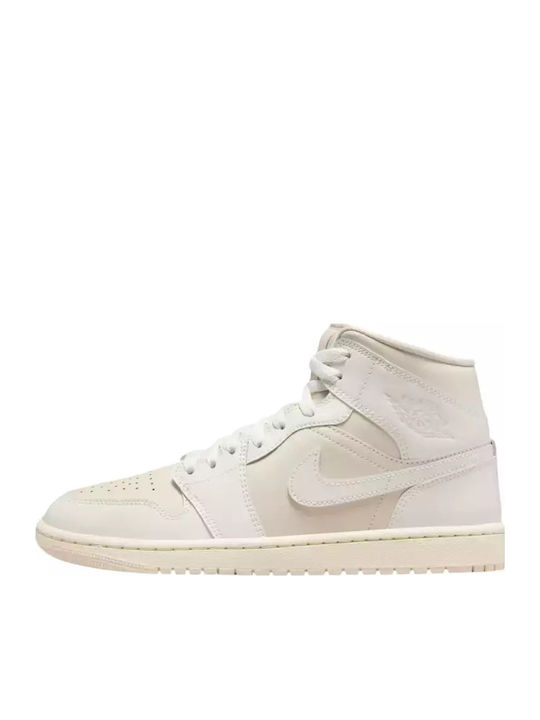Air  1 Mid Дамски Ботуши Бял