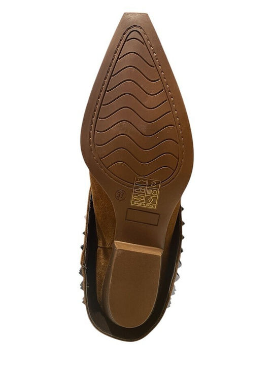 Leather Women's Boots Brown