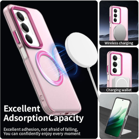 Techsuit Candycase Umschlag Rückseite Kunststoff / Silikon Rosa (Redmi 15)