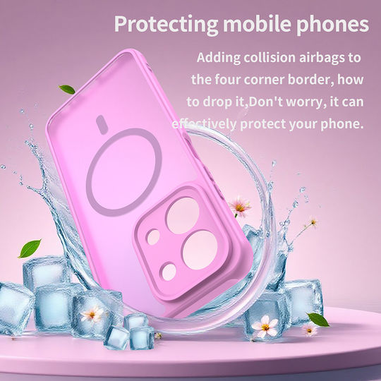 Techsuit Halofrost Ii Umschlag Rückseite Kunststoff Rosa (Redmi 15C 4G)