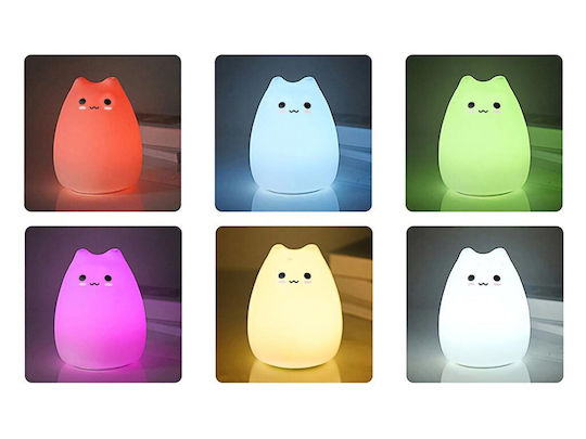 Led Kids Decorative Lamp with Color Changes White 10x9x9εκ.