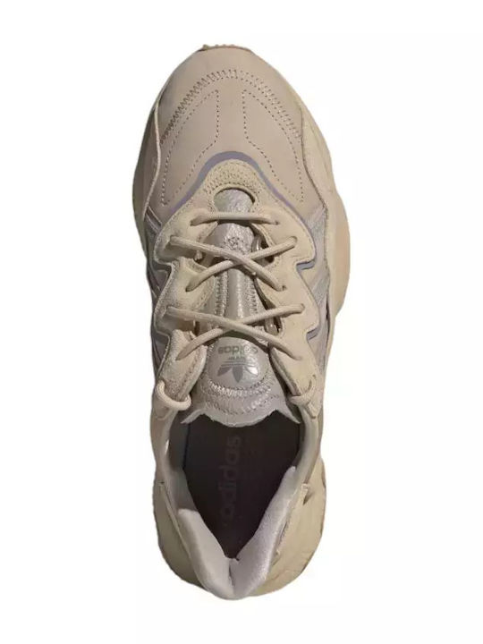 Ozweego Herren Chunky Sneakers St Pale Nude / Light Brown / Solar Red