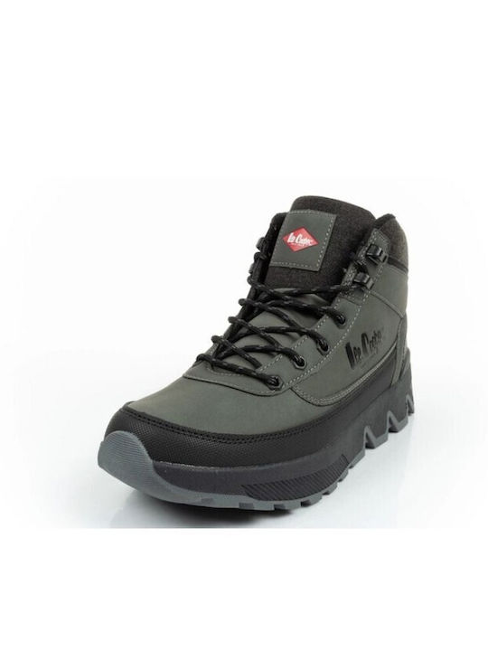 Leder Gray Chelsea Stiefeletten