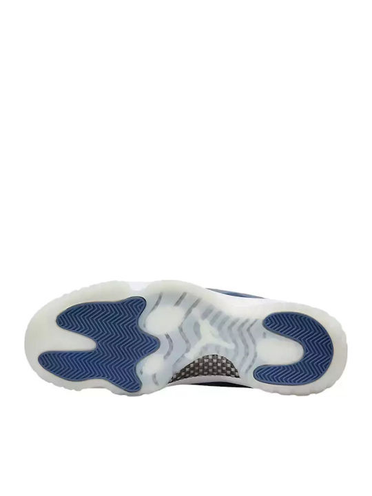 Air  11 Retro Low Herren Sneakers White / Midnight Navy / Diffused Blue / Football Grey