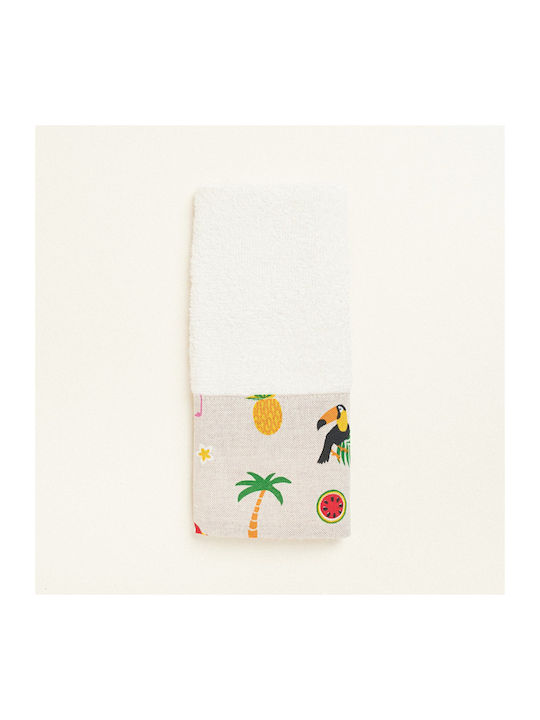 Beauty Home Βρεφική Πετσέτα Προσώπου/Χεριών Tropical Flamingo Tropical Flamingo 30x50cm