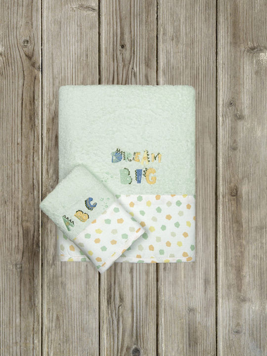 Nima Set Babyhandtücher 2 Stück Turquoise 70 cmx140cm Gewicht 400gr/m²
