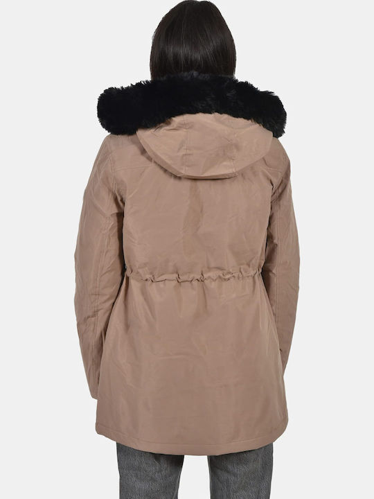 Women's Lifestyle Jacket for Winter Beige
