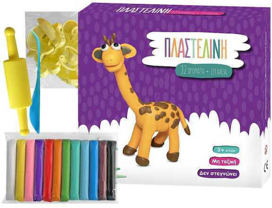 Justnote Plasticine Game Set for 3+ Years 12 Pieces