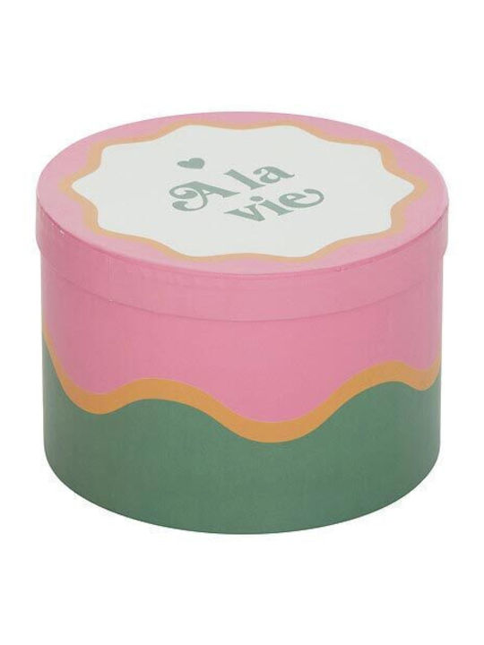 Plastic Storage Box with Lid Red 25x25cm 4pcs