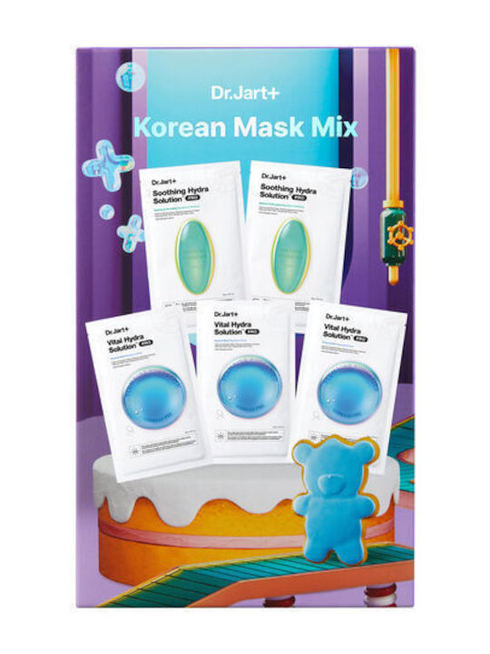 Dr. Jart+ Korean Mask Mix Set Îngrijire pentru Hidratare & Strălucire 5buc