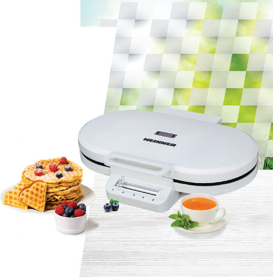 Heinner Aparat Vafe Inima 2 Compartimente 1400W