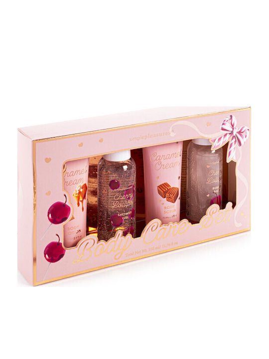 Tri-Coastal Design Pink Bow Hautpflegeset für Feuchtigkeitsspendend & Reinigung Körperreinigung
