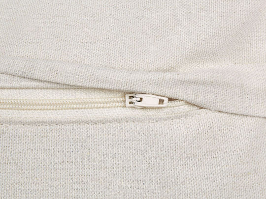 Beliani Μαξιλάρι Καναπέ Azalia από 100% Βαμβάκι White 45x45εκ.