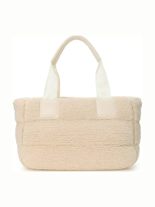 Mini Fell Damen Tote Tasche Beige