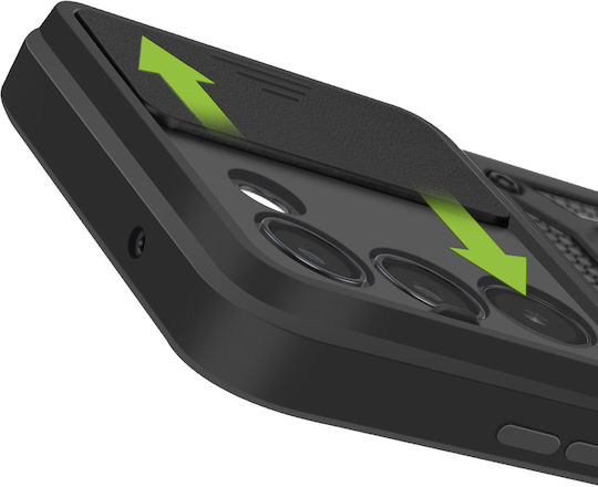Mayaxess Hülle Xiaomi Redmi 15 5G Magnetischer Drehbarer Ring Kameraabdeckung Schwarz