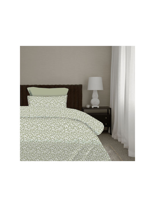 Astron Italy Sheet Sets Single 175x260cm. Emelia Olive 3pcs