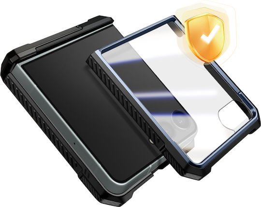 Supcase Усилен Калъф Galaxy Z Flip 7 Unicorn Beetle Grip Series със Стойка Син
