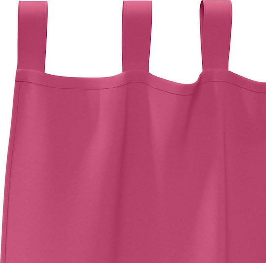 vidaXL Set Perdele Cu Bretele Roz 140x260 cm