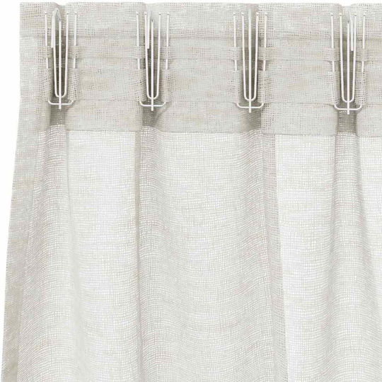 vidaXL Set Vorhänge mit Bleistiftfalten Beige 140x225cm