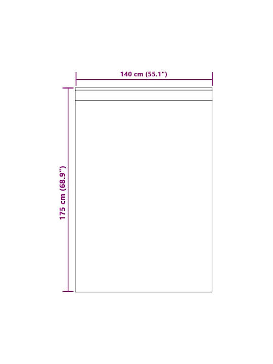 vidaXL Set Vorhänge mit Bleistiftfalten Weiße 140x175cm