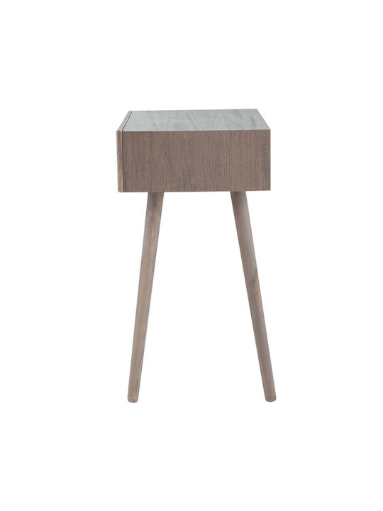 Artekko Cons Brown MDF Console Rattan 40x37x70 Cm 40cm X 37cm X 70cm