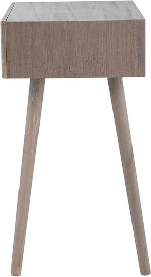 Artekko Cons Brown MDF Console Rattan 40x37x70 Cm 40cm X 37cm X 70cm