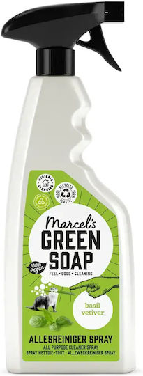 Marcel's Green Soap με Βασιλικό & Βέτιβερ Καθαριστικό Spray Γενικής Χρήσης 500ml