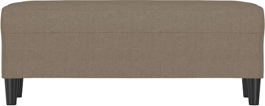 vidaXL Stoff-Taboure Mit Stoffbezug Taupe 100x35x41cm